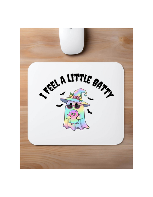 Cute Ghost mouse pad I feel a little batty