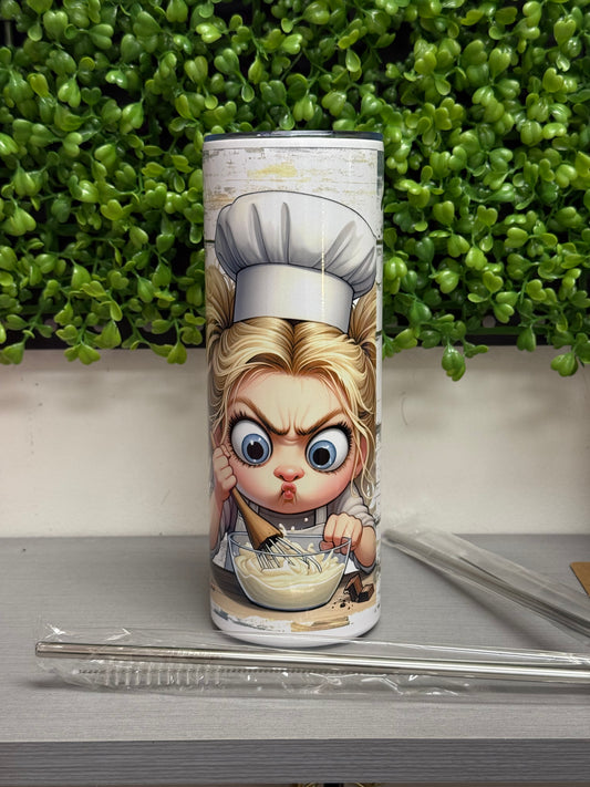Cute Chef Coffee Tumbler I like to Stir up things.