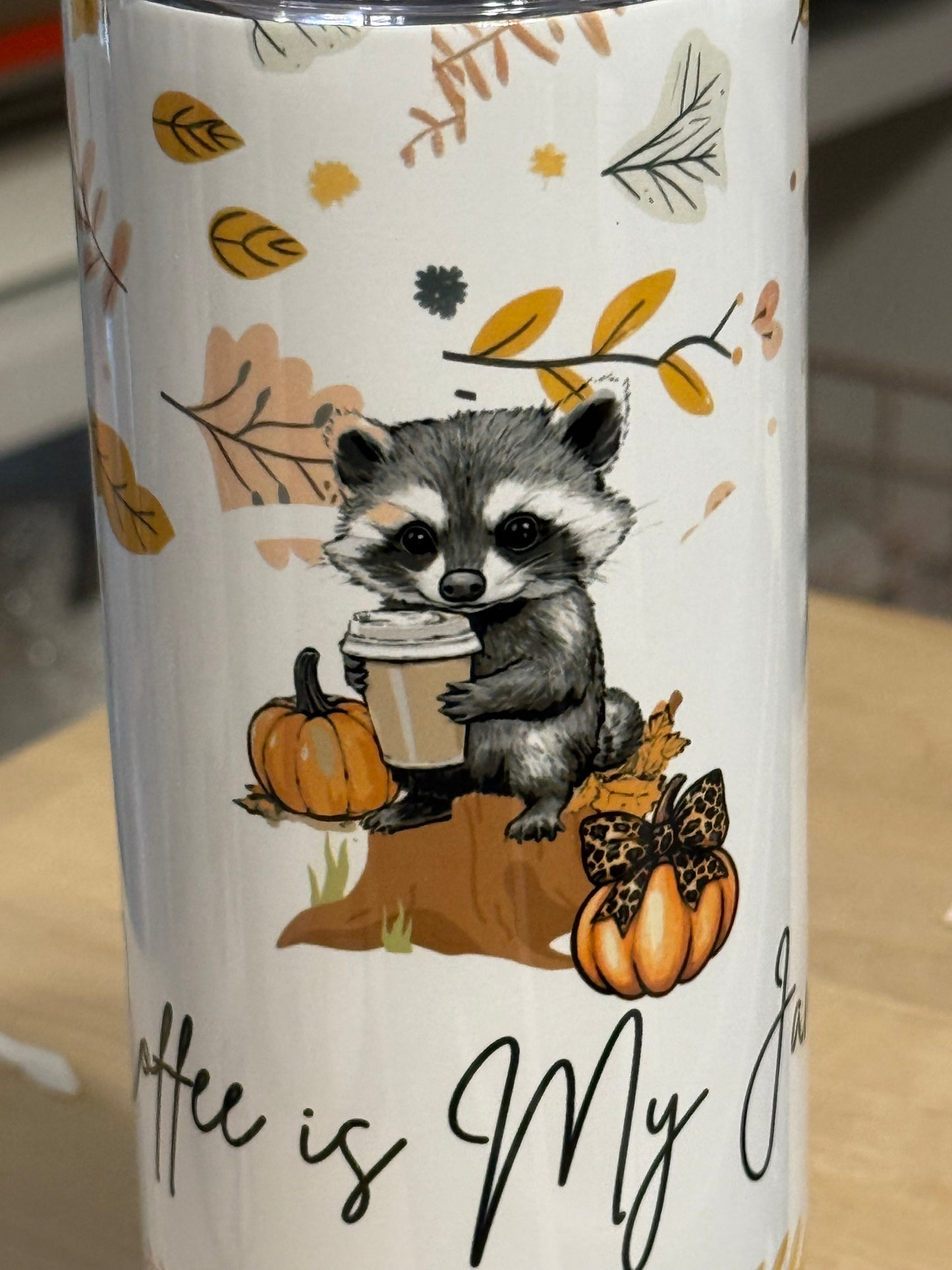 20 oz. Halloween Raccoon Tumbler
