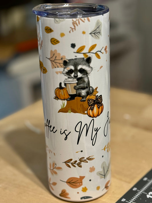 20 oz. Halloween Raccoon Tumbler