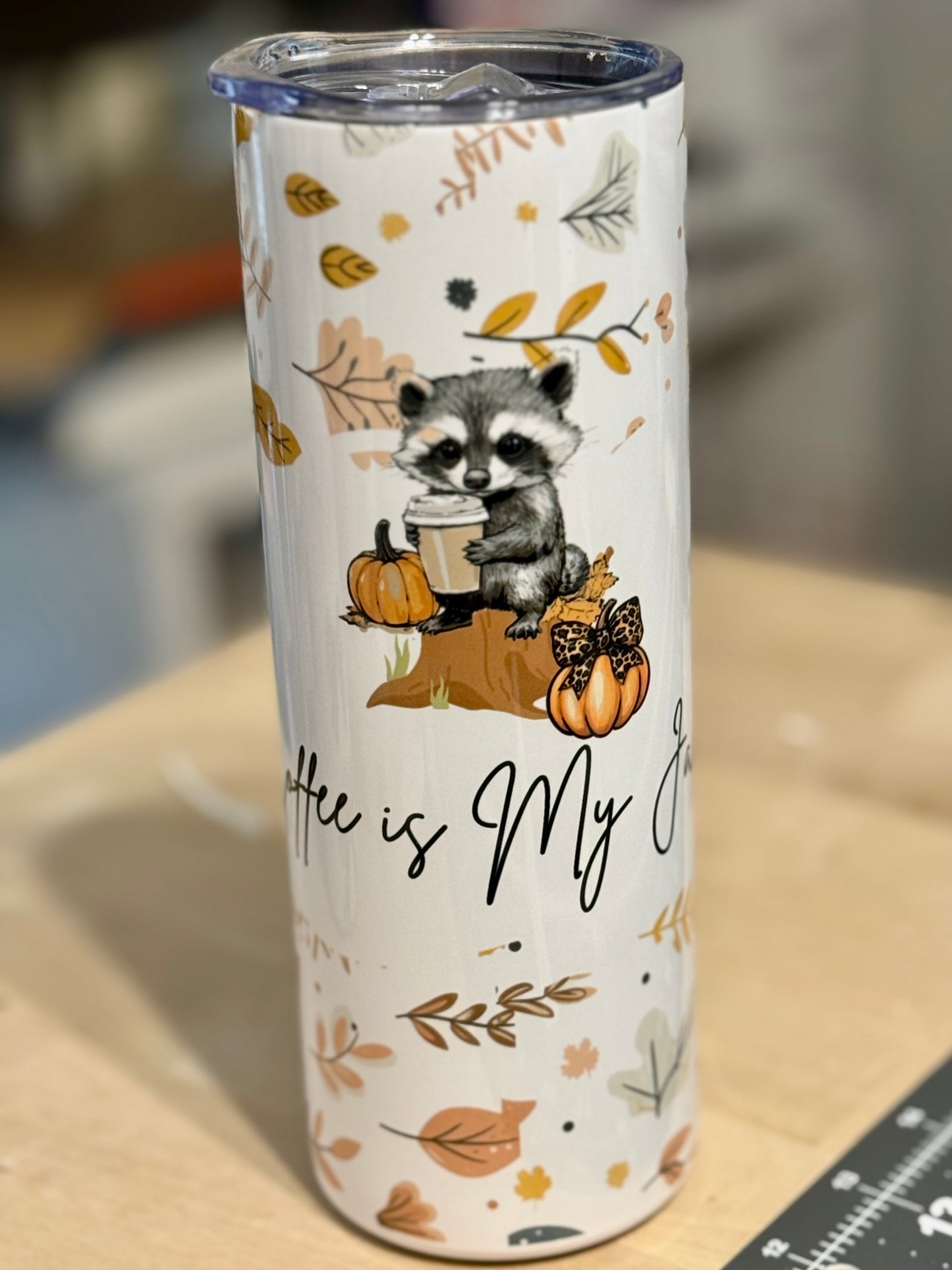 20 oz. Halloween Raccoon Tumbler