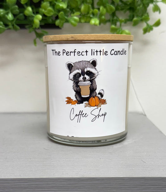 Coffee shop fall candle