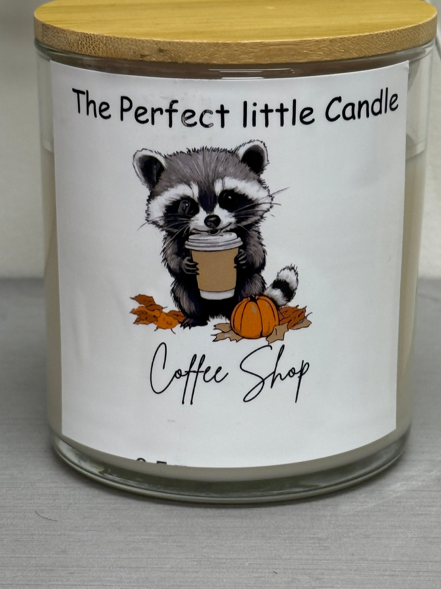 Coffee shop fall candle