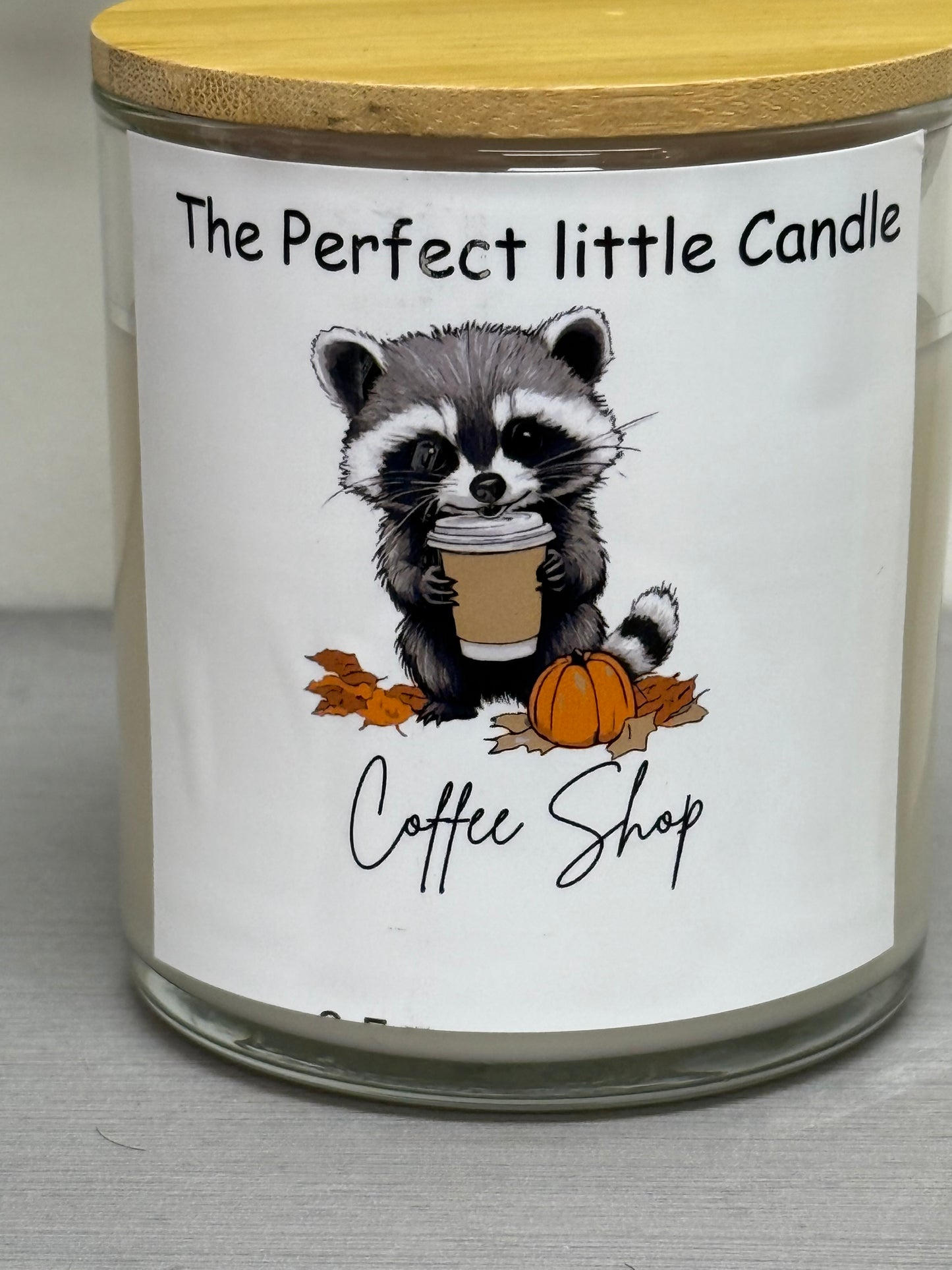 Coffee shop fall candle