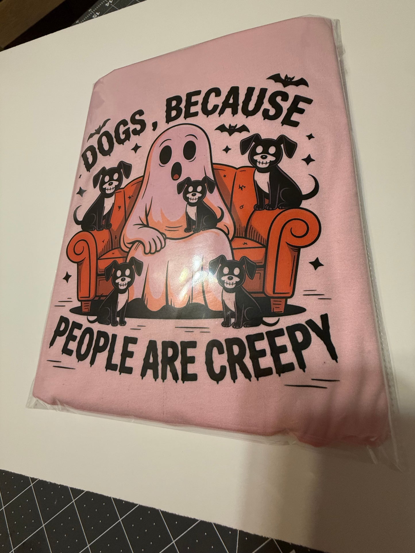 Dogs because people are creepy Ghost dogs t shirt, autumn dog t shirt