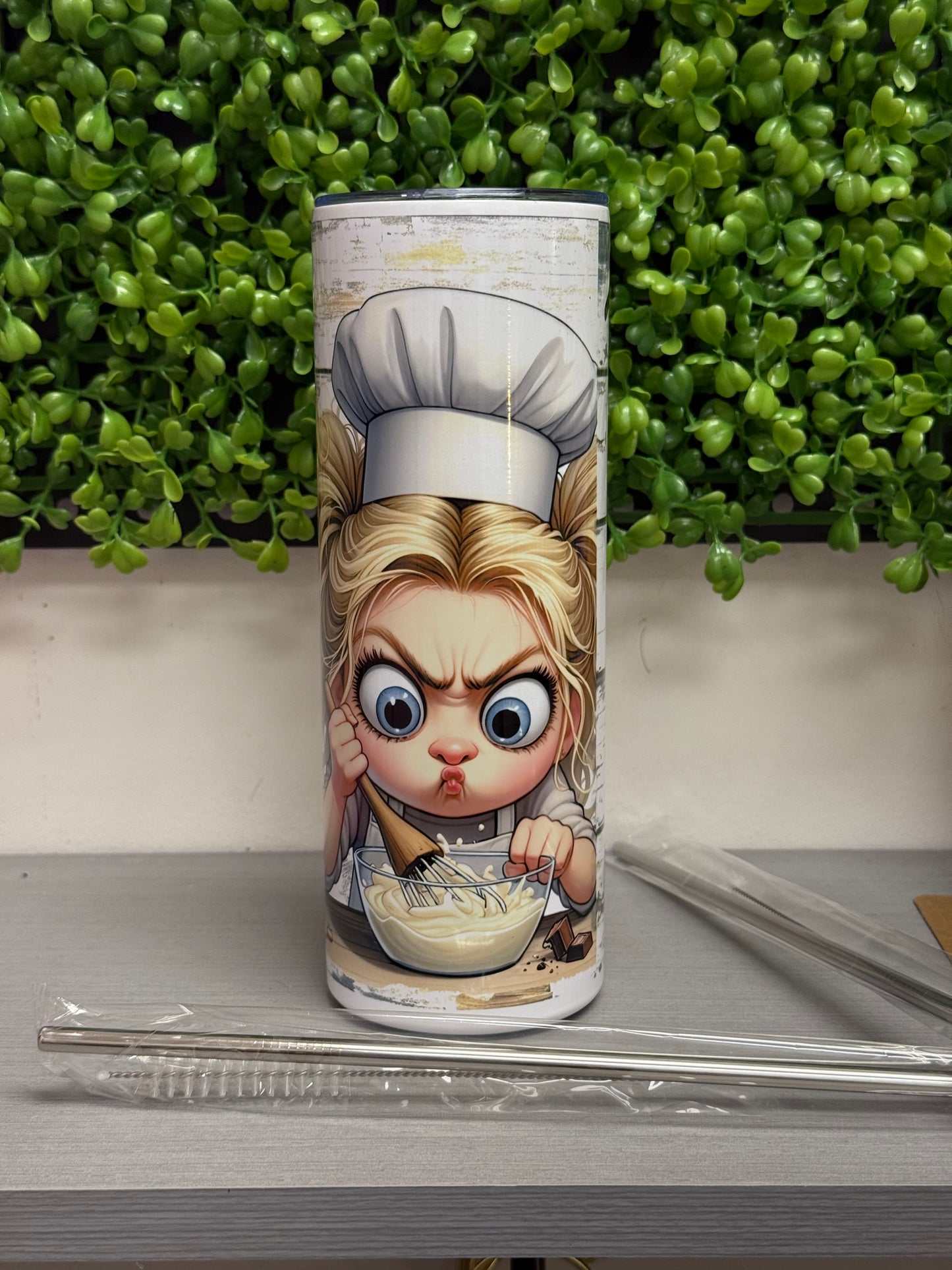 Cute Chef Coffee Tumbler I like to Stir up things.
