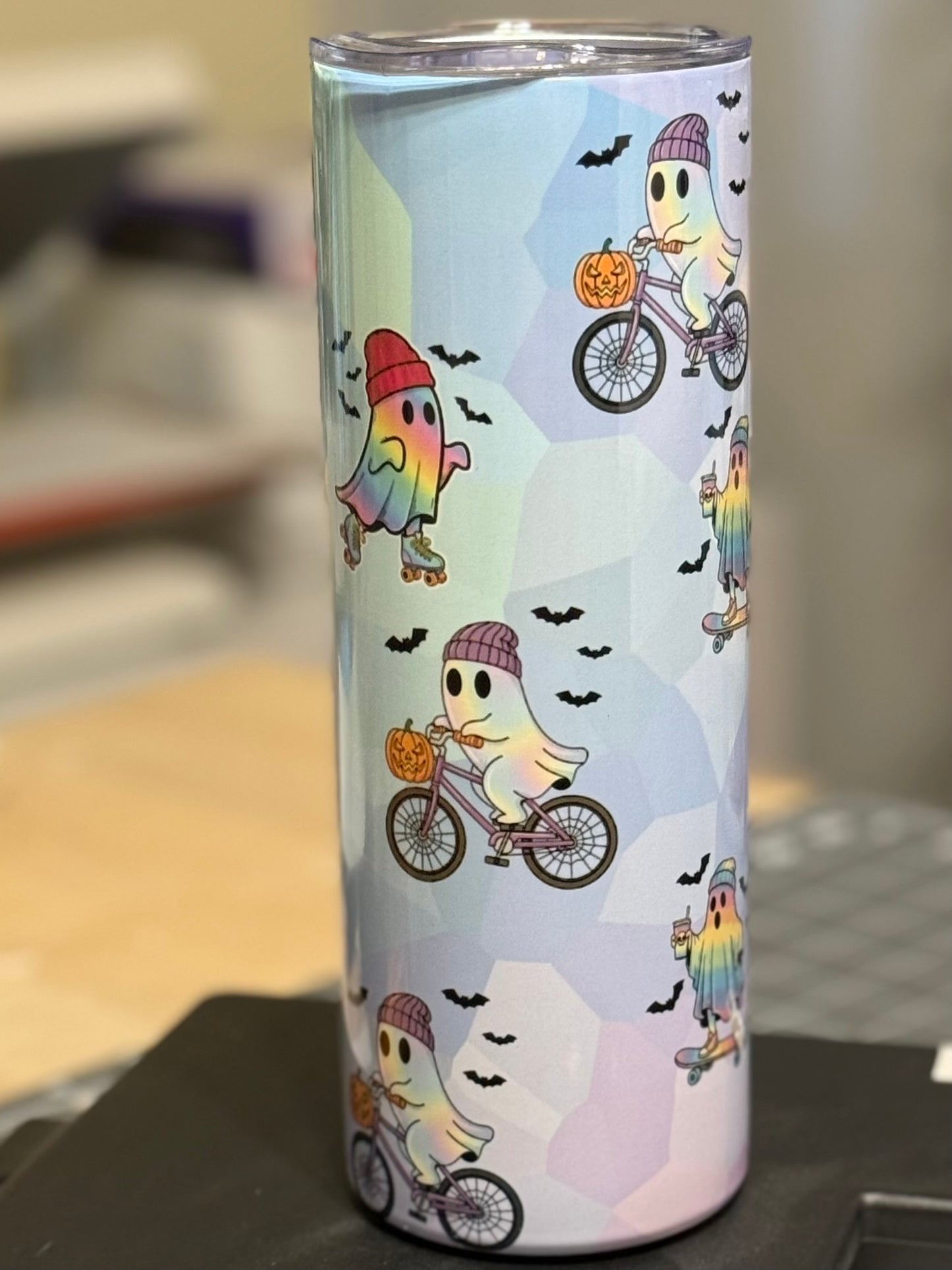 Skater Ghost Halloween 20 oz. Tumbler