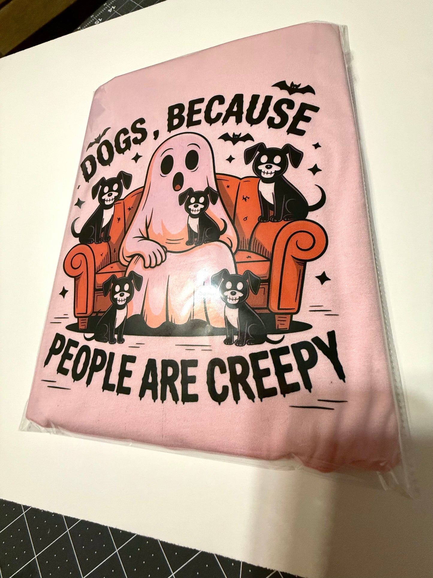 Dogs because people are creepy Ghost dogs t shirt, autumn dog t shirt