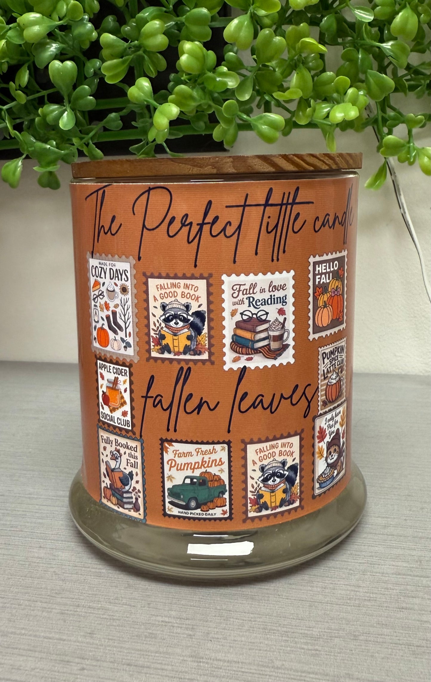 Fallen leaves soy wax candles