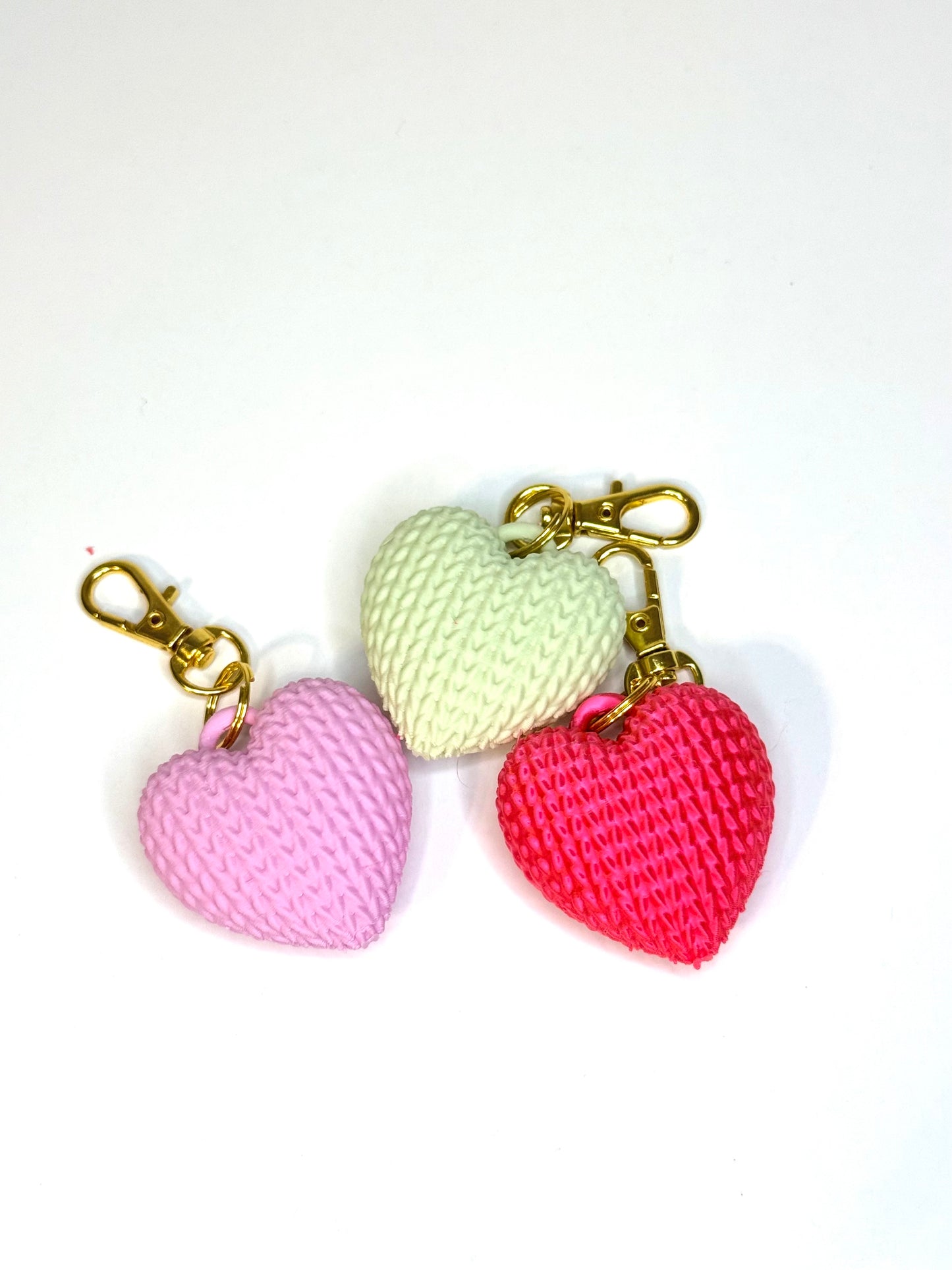 Heart key chain crochet  keychain