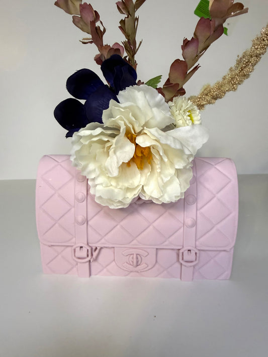 Small Pink makeup brush holder/marker/planter